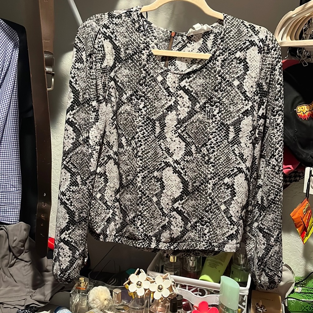 Snake print Chiffon Blouse